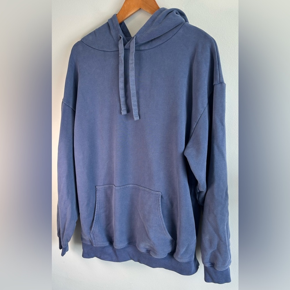 Offline by Aerie Women's Size M Hoodie Pullover Sweater Oversized Flowy Blue EUC - Picture 3 of 8